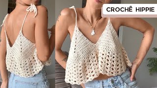 BATA HIPPIE CROPPED TOP  - Crochet