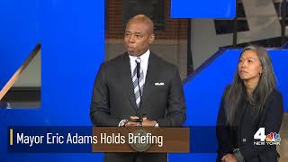 Mayor Eric Adams Holds Briefing