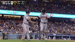 SF@LAD: Byrd plates a pair with soft infield single