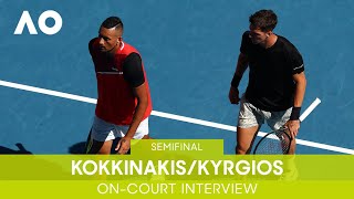 Kokkinakis/Kyrgios On-Court Interview (SF) | Australian Open 2022