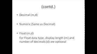 SQL Tutorial - 7: Data-Types in SQL (Part-2)