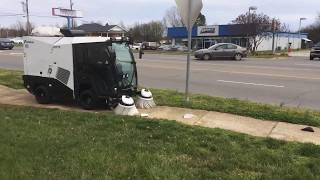 Madvac LS175 sidewalk / bike lane sweeper