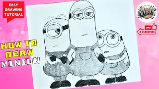 Pencil drawing Bob the Minion for Beginners | Easy Pencil Sketch Tutorial | Pencil Artistry