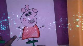 How to draw a Peppa Pig Step by Step | Peppa Pig Drawing Lesson