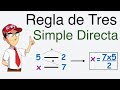 Regla de 3 simple directa