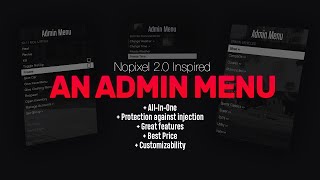 AN Admin Menu | The All-In-One Admin Menu [QBCore \u0026 ESX] [PAID]