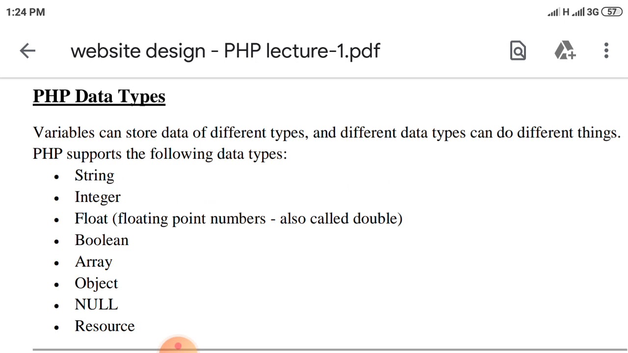 Php Data Types Youtube Php Data Types Youtube