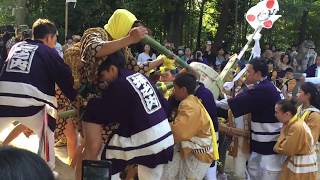 日本の祭り 呉 八咫烏神社祭礼 子ども酒樽音頭 2017  Children at Yatagarasu Shinto shrine in Kure