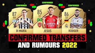 FIFA 22 | NEW CONFIRMED TRANSFERS & RUMOURS! 🤪🔥 ft. Jesus, Di Maria, Rudiger... etc