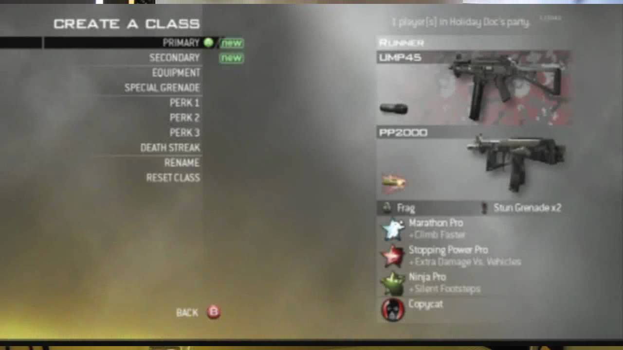 Modern Warfare 2 Mlg Class Set Up Tutorial Youtube