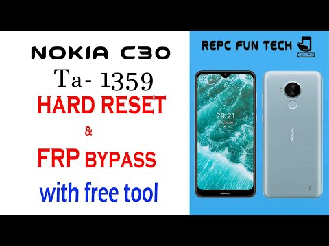Nokia c30 screen password reset nokia c30 ta1359 frp bypass Nokia c30 Hard Reset
