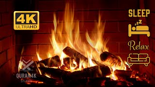 🔥 مدفأة مع صوت فرقعة الحطب للاسترخاء والنوم | The Best 4K Relaxing Fireplace \u0026 Crackling Fire Sound