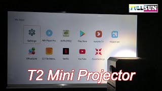 Home Theater T2 Mini Projector Android Led 4K Portable Ac100-240V