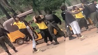 Nigeria Police caught on camera assaulting woman and calling her 'ashawo' in Enugu