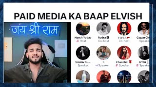 Elvish army ne Paid media  k against Trending Karaya || Elvish army show power || Paid media fuss