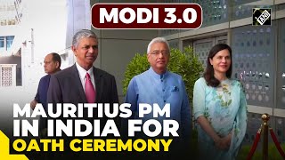 Mauritius PM Pravind Kumar Jugnauth arrives in Delhi to attend the swearing-in ceremony of PM Modi