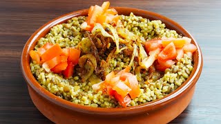 طريقة عمل مجدرة البرغل السورية الملكية II شيف عمر II  Arabic Healthy Vegetarian Mujadara Recipe