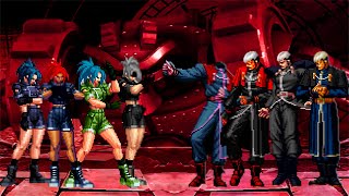 The King of Fighters (MUGEN) | Leona Heidern Team vs Goenitz Team