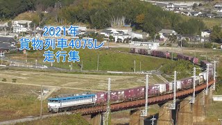 2021年の日豊本線を走る貨物列車4075レ