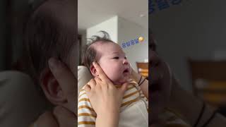 73일 아가의 폭풍 수다 #shorts#육아브이로그a#2monthbaby#옹알이#baby#생후2개월#cooing#사회적미소