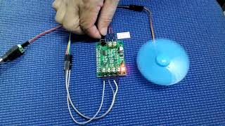 無刷機驅動板 + 無刷電機 測試  Brushless motor drive board + brushless motor test