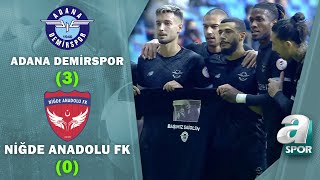 Adana Demirspor 3 - 0 Niğde Anadolu FK MAÇ ÖZETİ (Ziraat Türkiye Kupası 3. Tur Maçı)