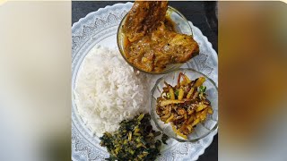 BENGALI LUNCH WITH MACHER JHAL(ভোলা মাছের ঝাল)