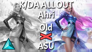 How is K/DA ALL OUT Ahri REWORKED? | Skin Comparison