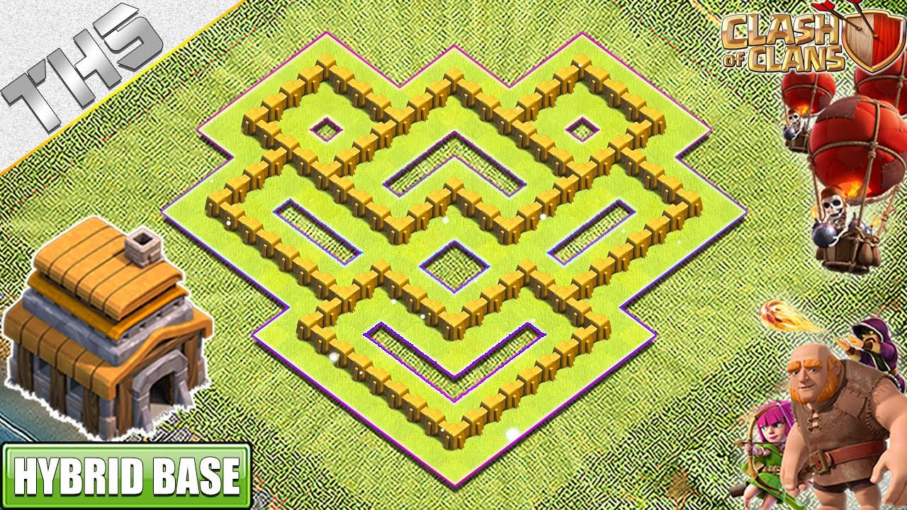 Susunan Coc Th 5 / War Base Layout Clash Of Clans Th 5 Design Base ...