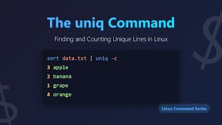 Uniq Command in Linux: Find and Count Unique Lines Like a Pro!