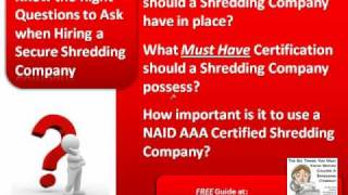 Paper Shredding Services San Diego