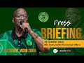 PRESS BRIEFING