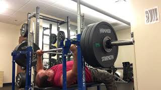 Randall Morris 280 lbs Bench Press with a 20 QUICK COUNT MONSTER PAUSE.  TOTAL CONTROL of the bar.