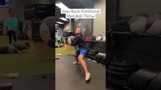 Step-Back Rotational Med-Ball Throw