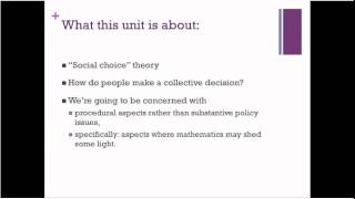 Math 1116 Voting and Apportionment
