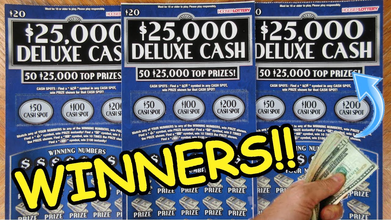 AMAZING!! 2 Out Of 3 WINS!! $25,000 Deluxe Cash Scratch Off Lottery ...