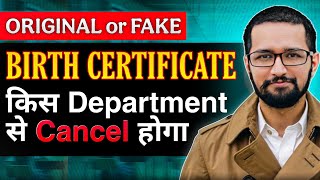 Birth Certificate kis Department se Cancel hoga | Fake and Original Birth Certificate kaha se cancel