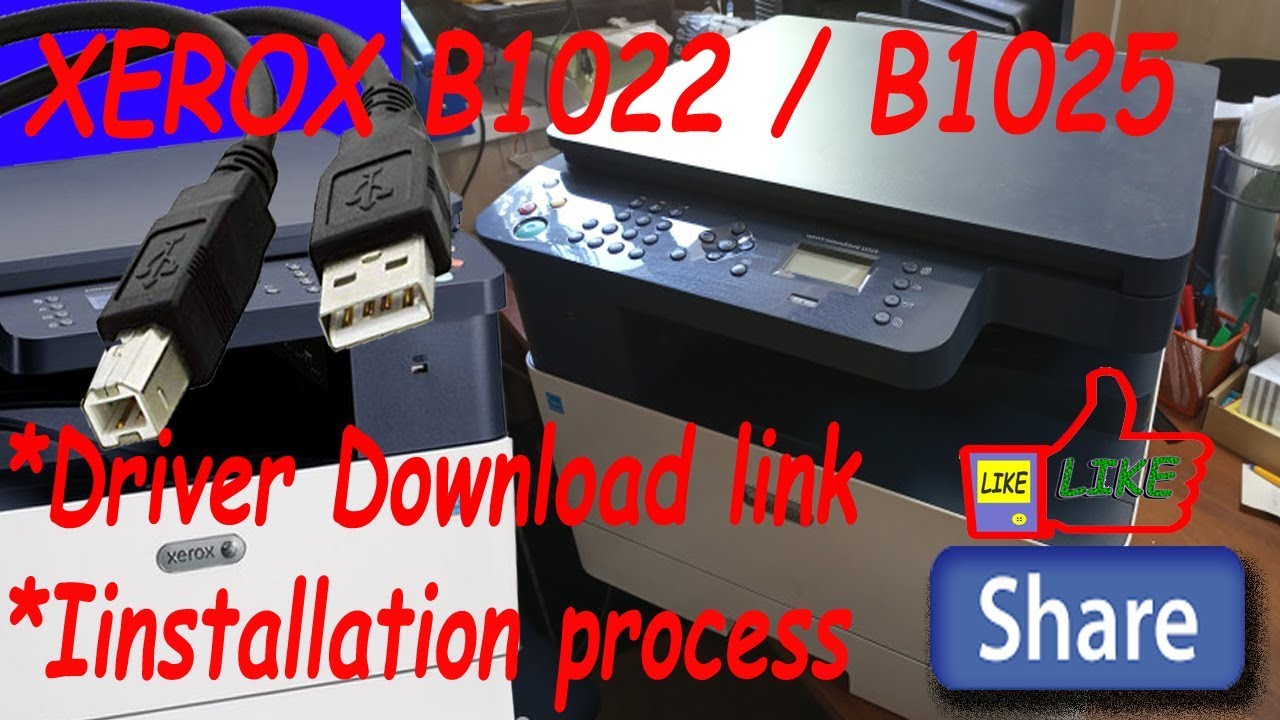 Xerox B1022 Usb Driver Install Process - YouTube