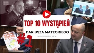 TOP 10 WYSTĄPIEŃ posła Dariusza Mateckiego w Sejmie RP w 2024 roku! #1