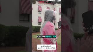 Asking Protesters Basic Questions