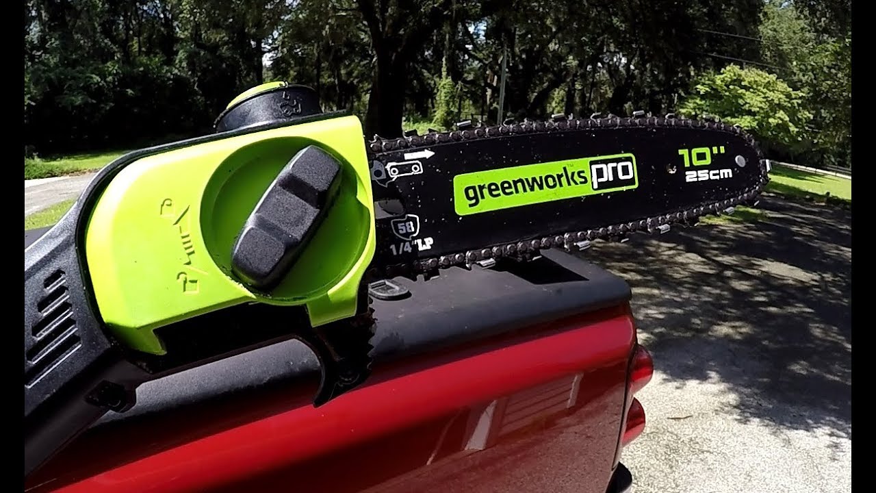 GreenWorks Pro 60-Volt Pole Saw Review - YouTube