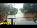 Live Train in rain beautiful rainy weather heavy rain awesome view from loco pilot cab #live #rain