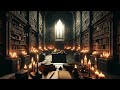 Medieval Library Ambience  Dark Academia Ambience for Study, Sleep, and Relaxation