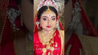 Lokhi bride er lokhi bou saaj kemon lagchhe #bengali #makeup ##bridalmakeup #vlog