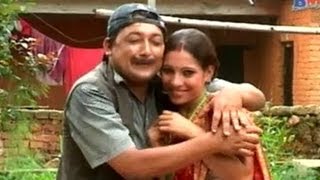 A Bhadari by Narad Khatiwada (with his three wives)  - Comedy Song - Bidhyanash(album)