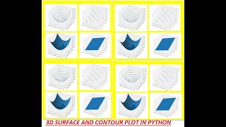 3D Surface & Contour Plots in Python