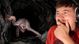 a terrifying horror game about cave diving..