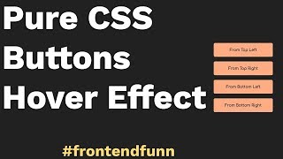 CSS Effects - Pure CSS Buttons Hover Animation