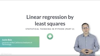 Python Tutorial : Linear regression by least squares
