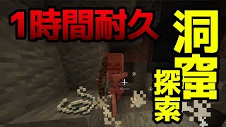 【マイクラ】洞窟を探索するだけの１時間耐久